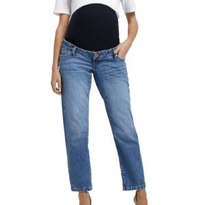 River Island Maternity Overbump Straight Crop Ankle Jeans